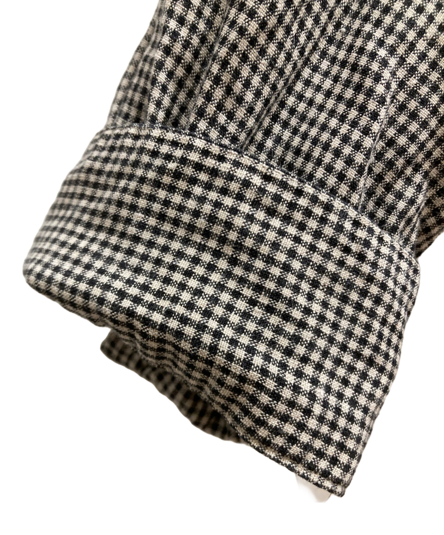 【美品】MARGARET HOWELLリネン100 ギンガムチェックシャツ 中古・古着通販】MARGARET HOWELL (マーガレットハウエル) ギンガム