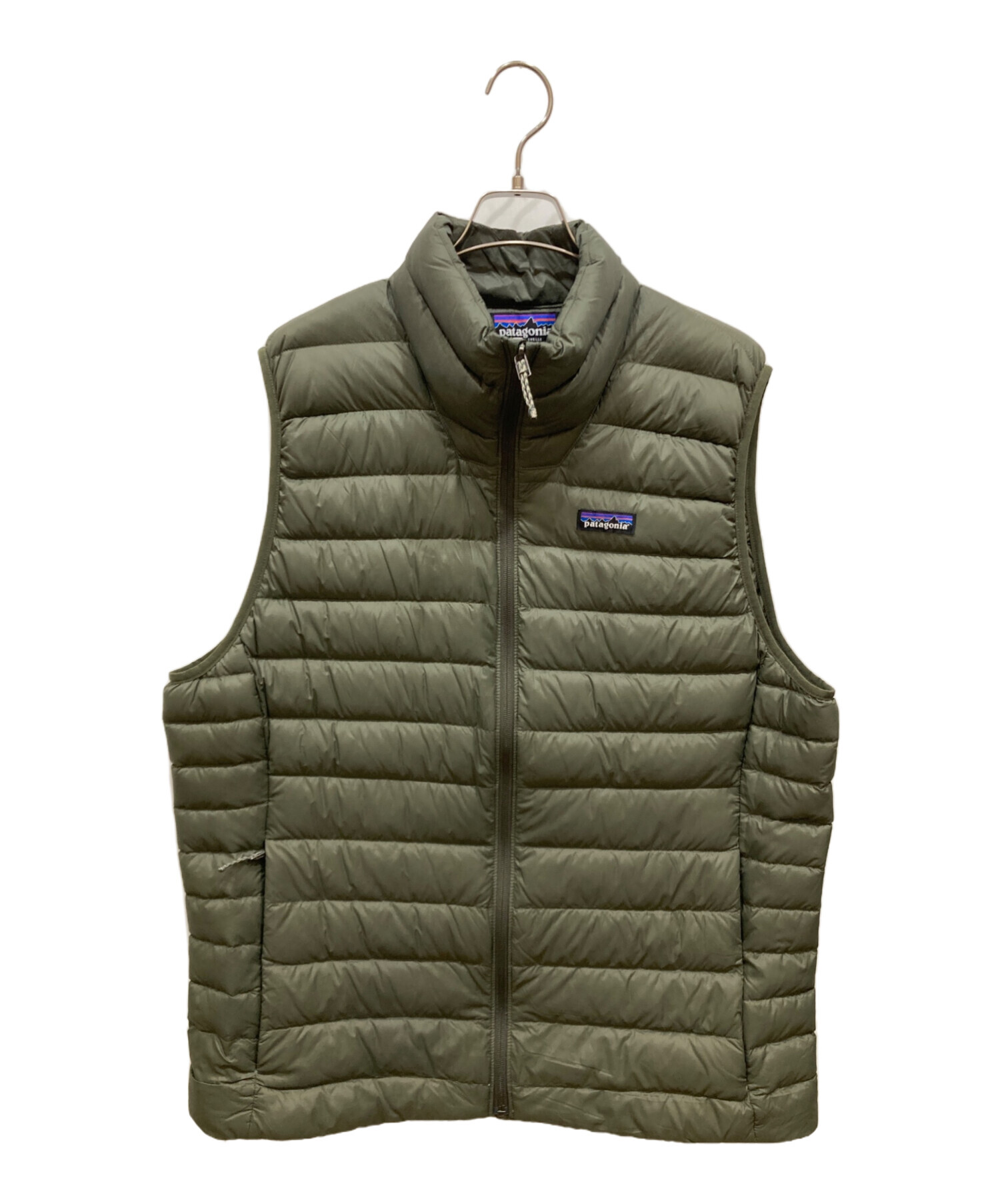 パタゴニア patagonia ダウンベスト カーキ オリーブ L 中古・古着通販】Patagonia (パタゴニア) ダウンベスト カーキ サイズ