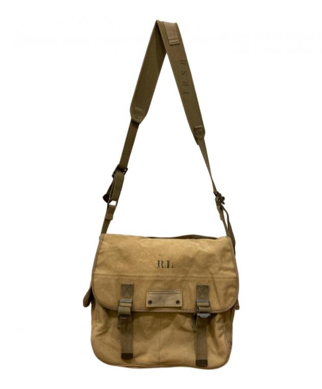 Ralph Laurenミリタリー キャンバス ショルダーバッグ 中古・古着通販】RALPH LAUREN (ラルフローレン) ミリタリーキャンバス