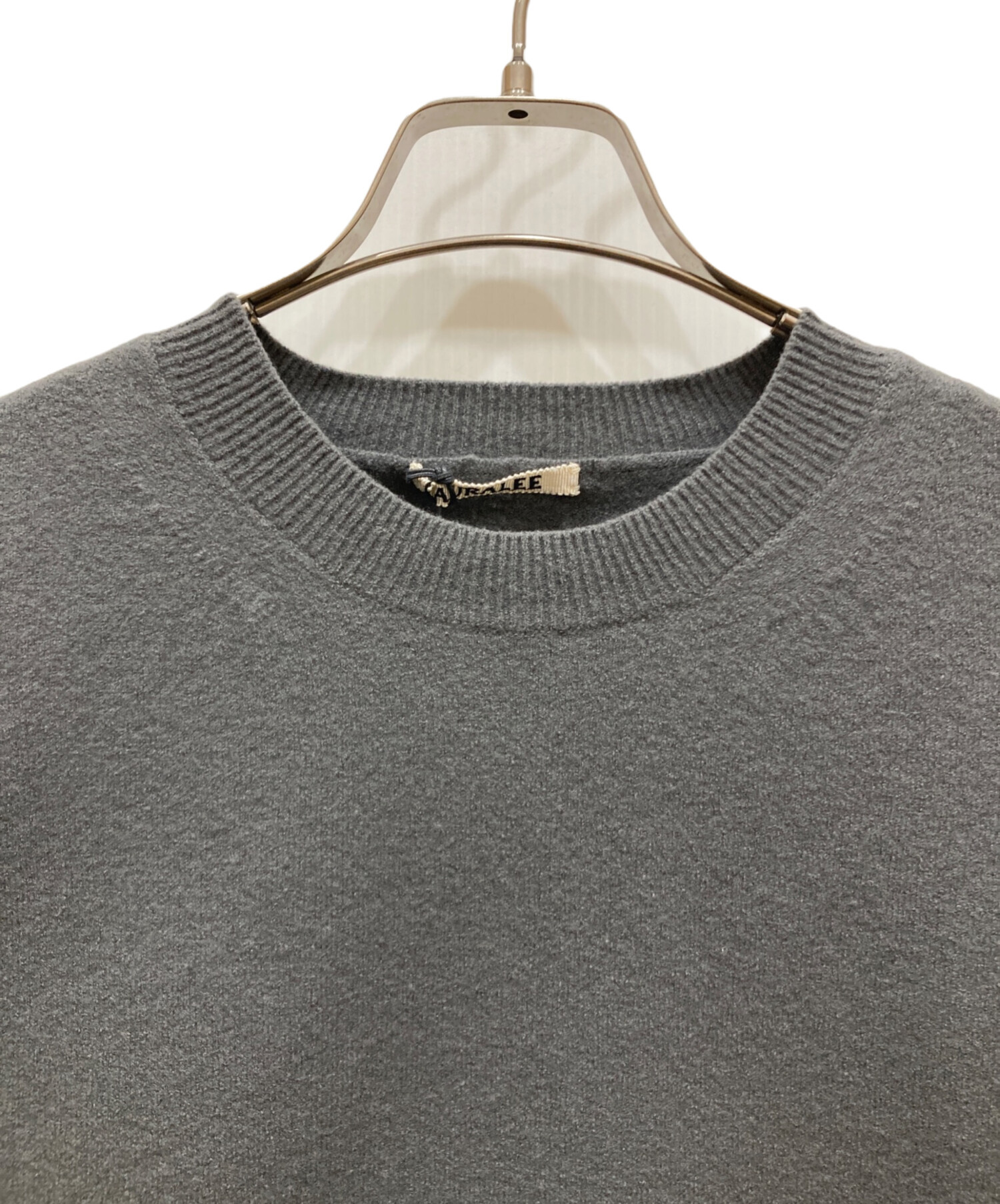 中古・古着通販】AURALEE (オーラリー) FELTED WOOL KNIT P/O グレー