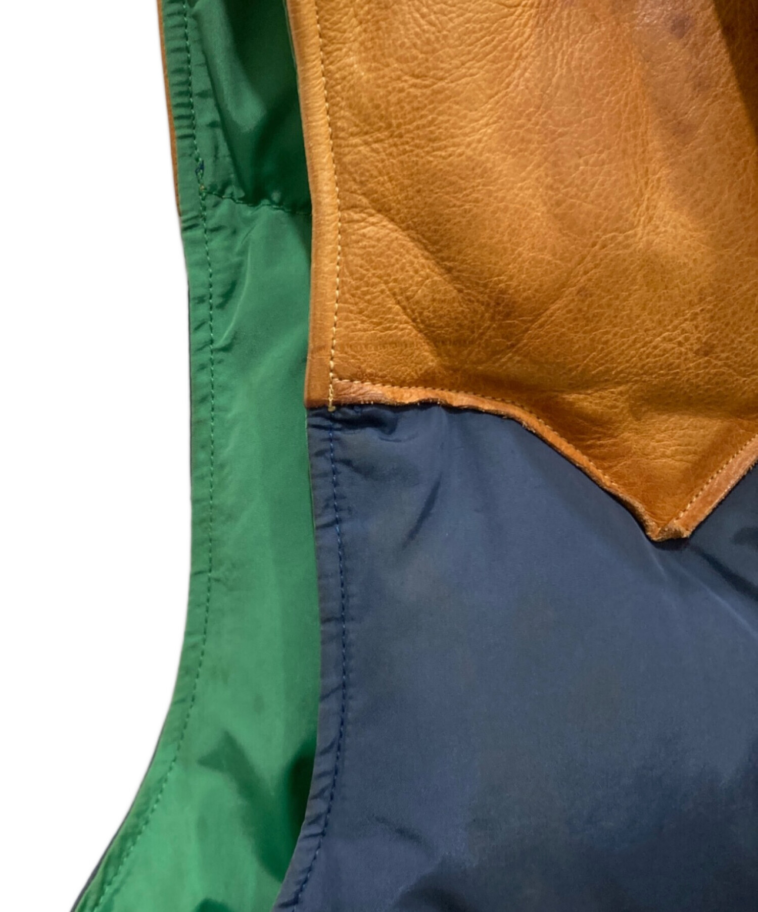 中古・古着通販】RRL (ダブルアールエル) レザー切替リバーシブル