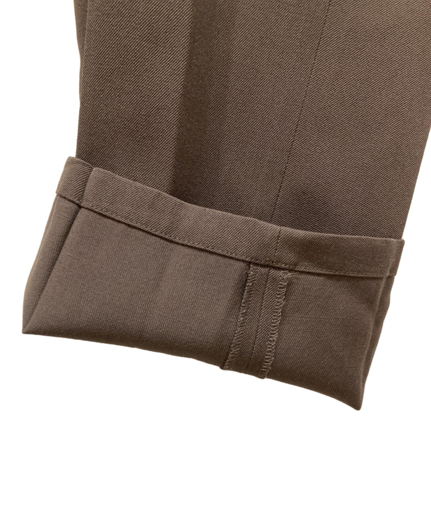 タグ付き新品未使用　JIL SANDER ウールギャバジン　スラックス　ブラウン 中古・古着通販】JIL SANDER (ジルサンダー) ウール ギャバジン