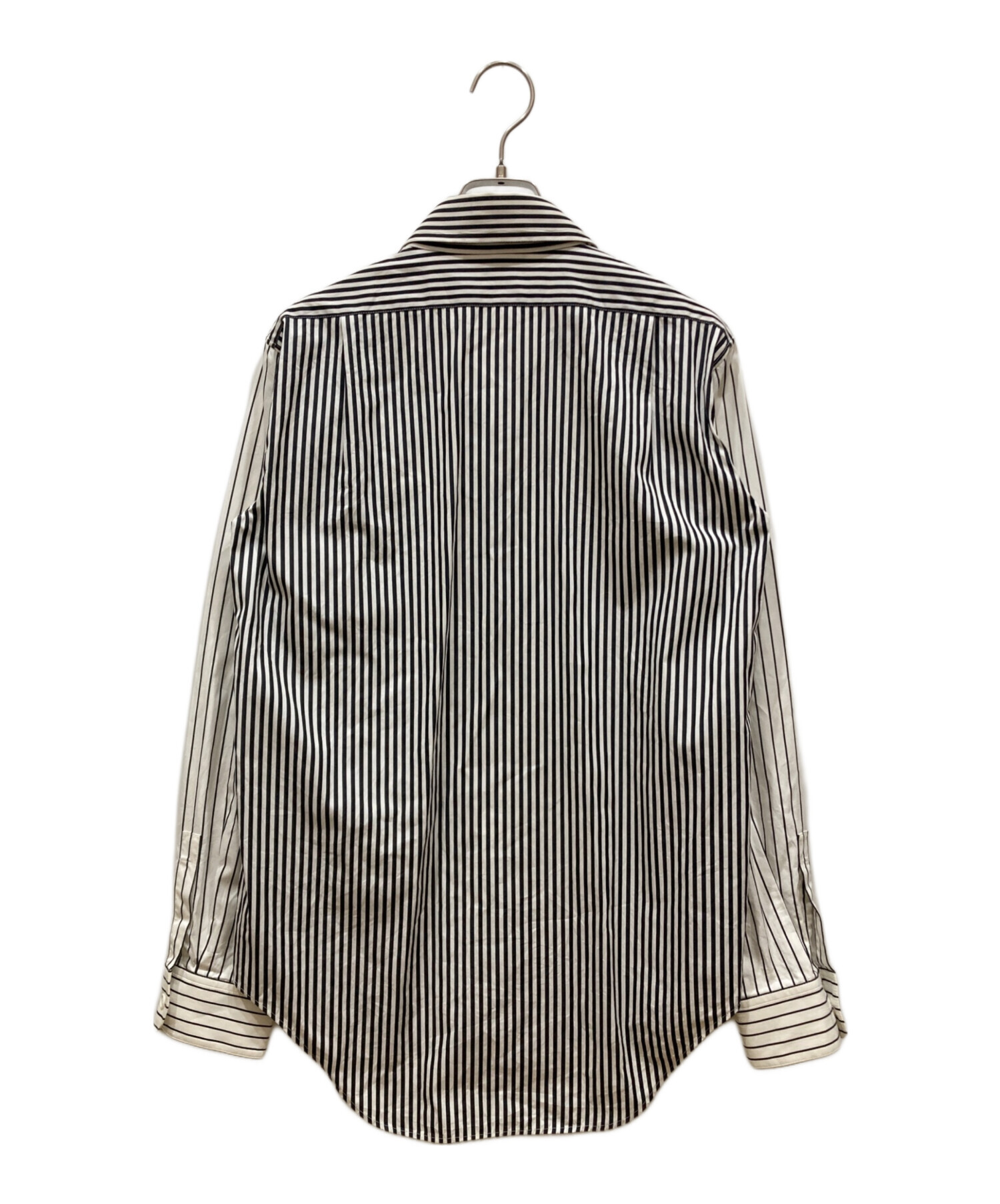 中古・古着通販】CELINE (セリーヌ) ストライプ長袖シャツ ホワイト