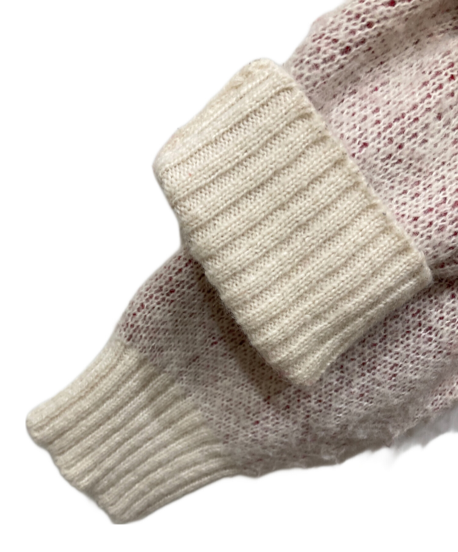 中古・古着通販】stussy (ステューシー) DICE MOHAIR SWEATER ホワイト