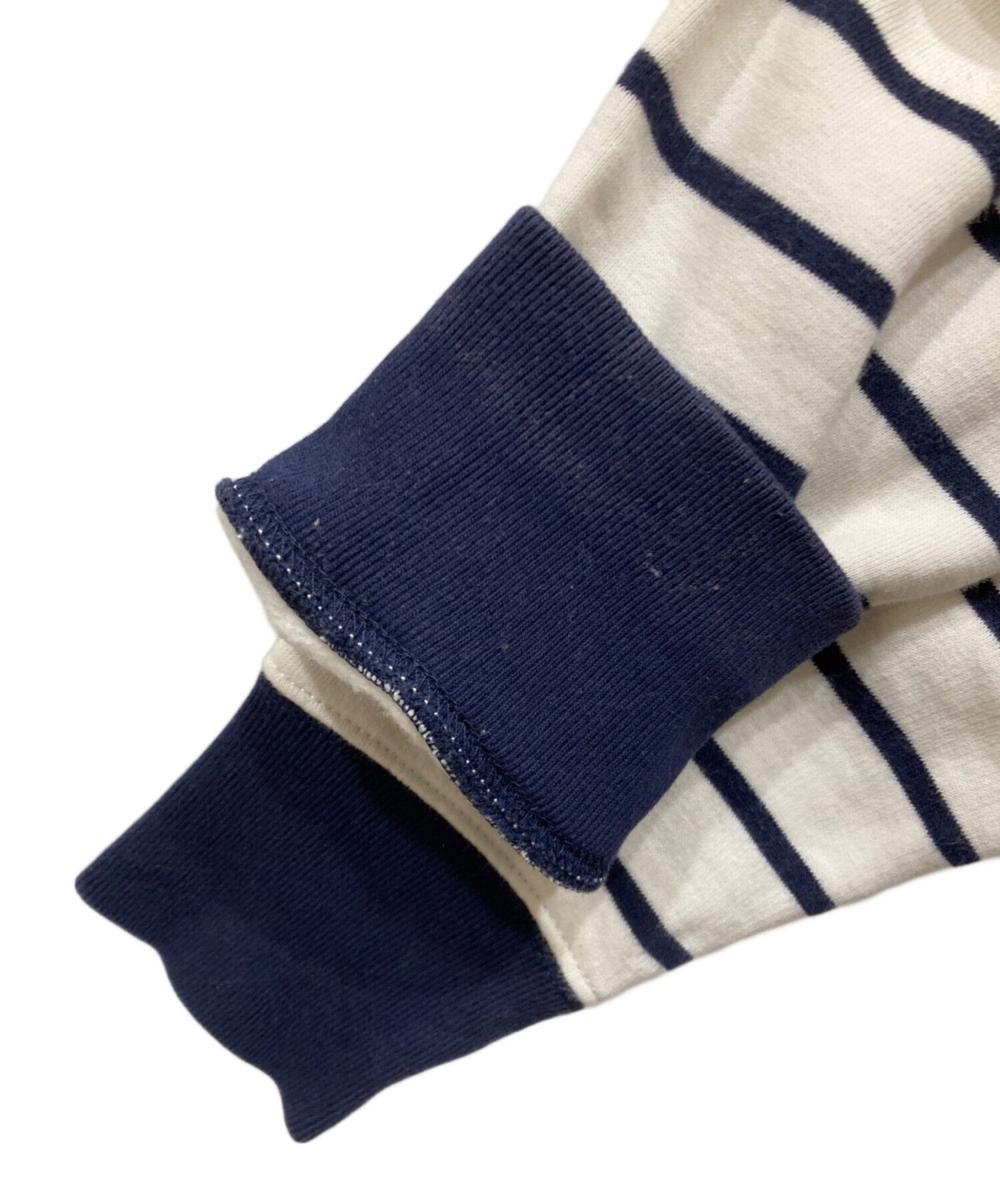 新作◇ラルフローレン ポロベアフリーススウェット ボーダー150 中古・古着通販】POLO RALPH LAUREN (ポロ・ラルフローレン) ボーダー