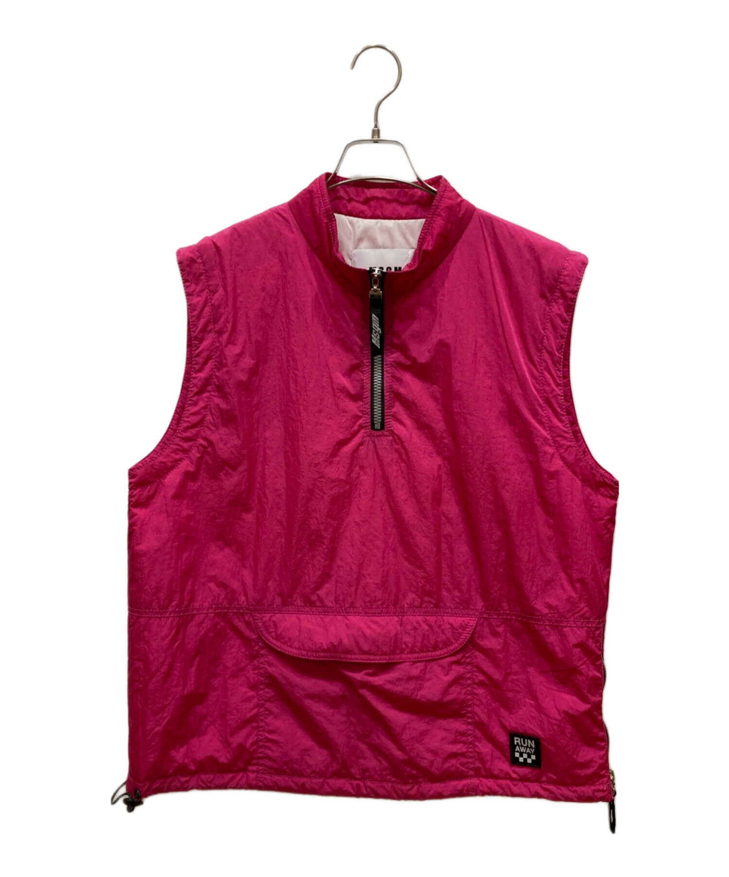 中古・古着通販】MSGM (エムエスジーエム) ナイロンベスト ピンク 