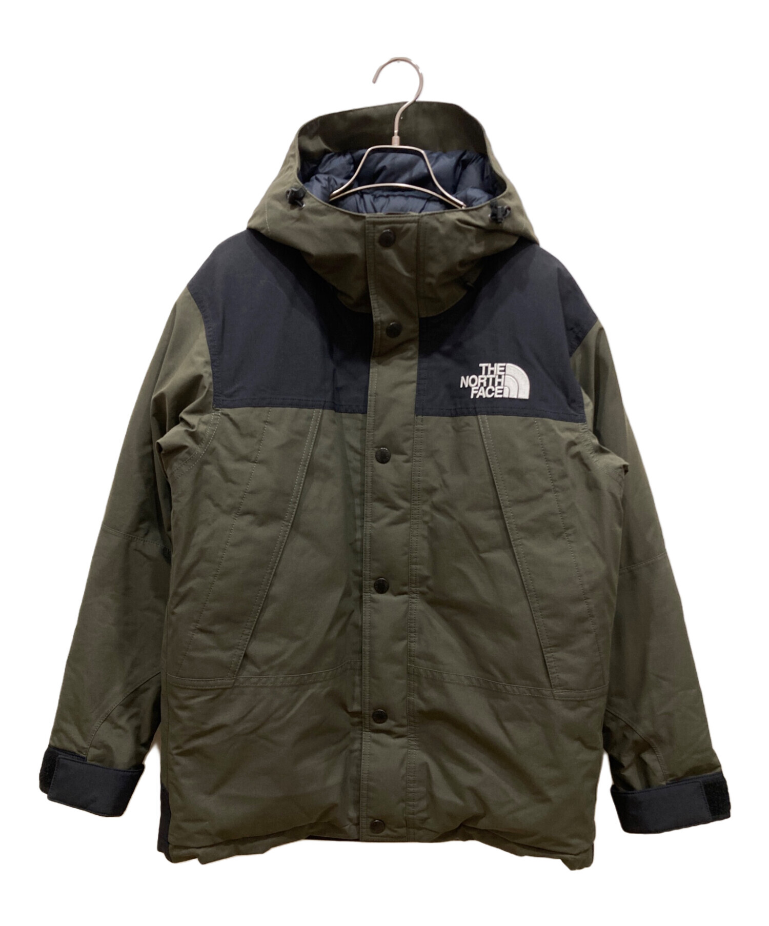 THE NORTH FACE ダウンジャケット カーキ×ブラック L 57 中古・古着通販】THE NORTH FACE (ザ ノース フェイス) マウンテン