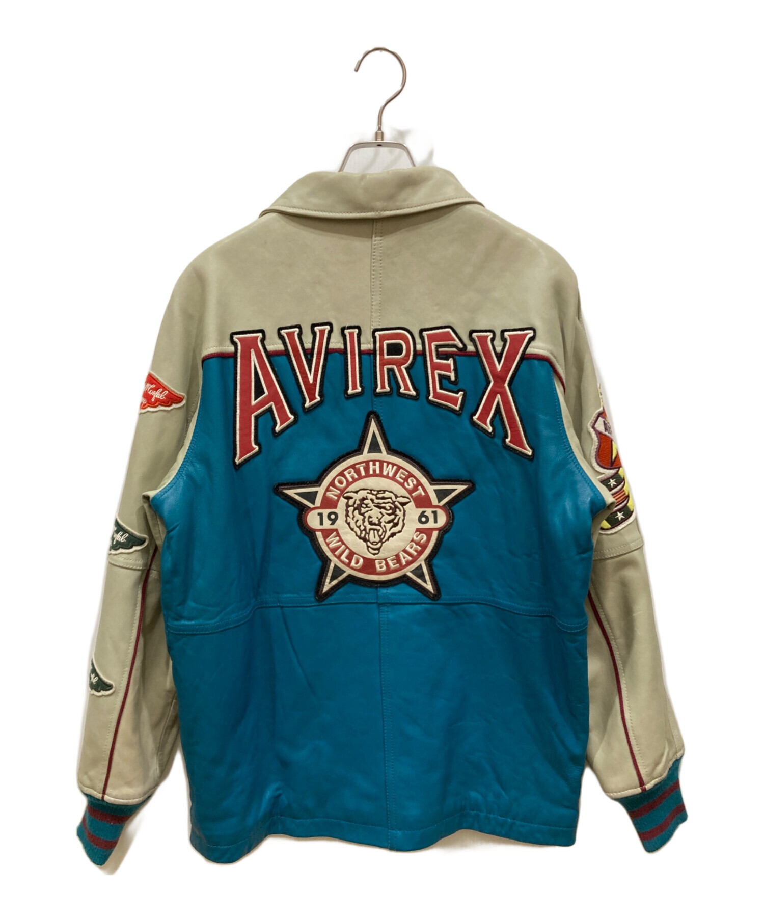 中古・古着通販】AVIREX (アヴィレックス) バーシティーラムレザー