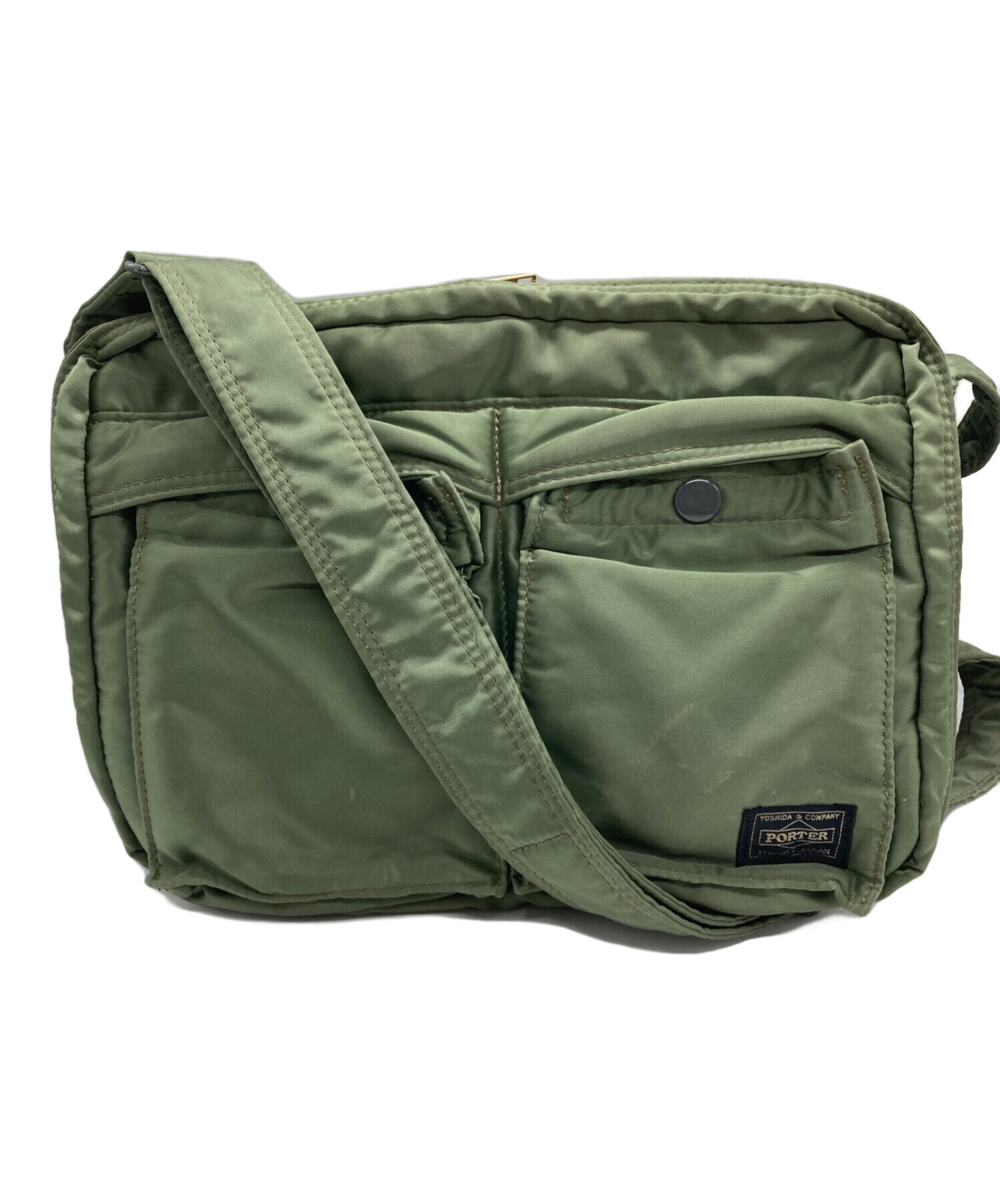 中古・古着通販】PORTER (ポーター) ショルダーバッグ セージグリーン