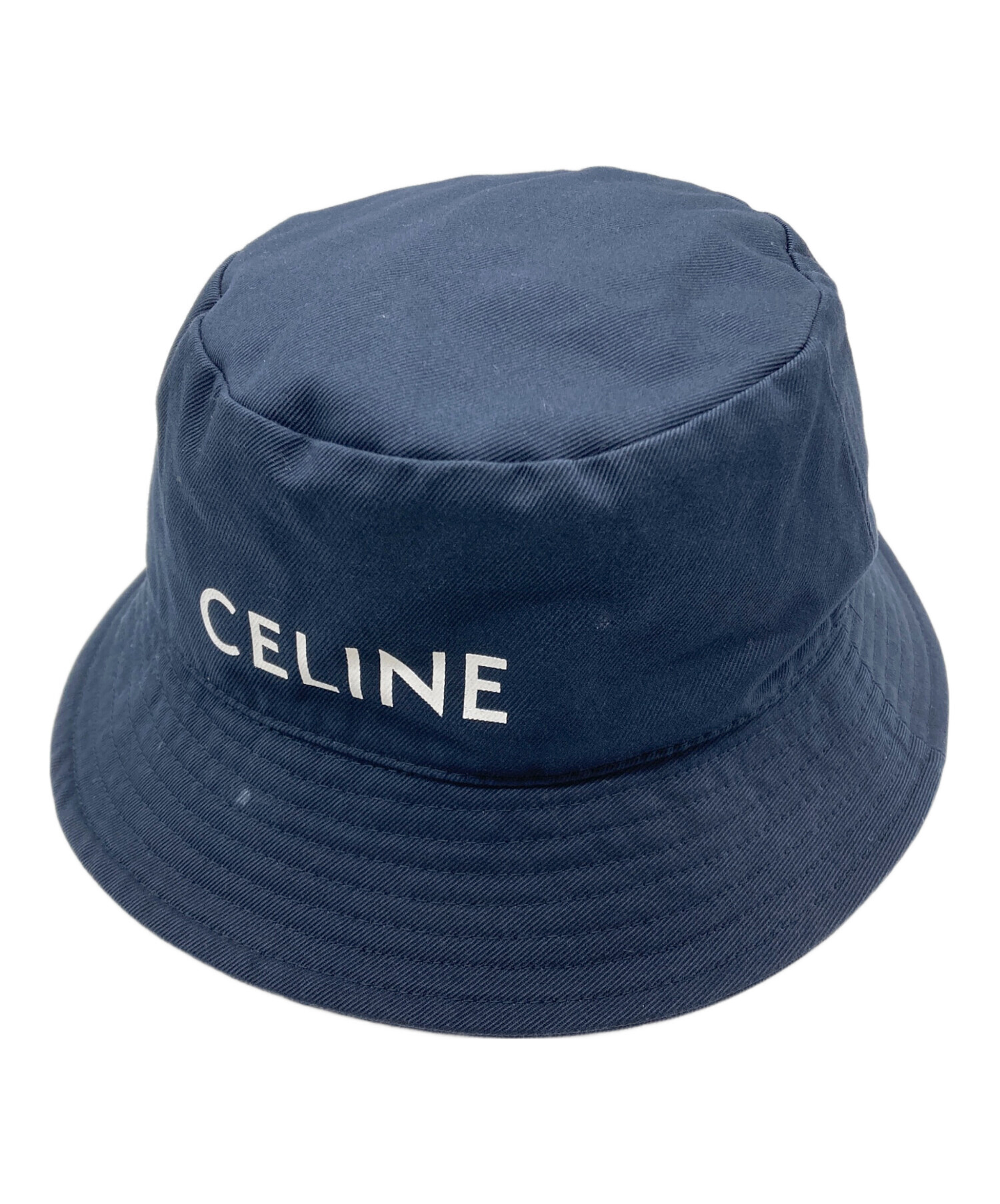 中古・古着通販】CELINE (セリーヌ) ロゴプリントバケットハット