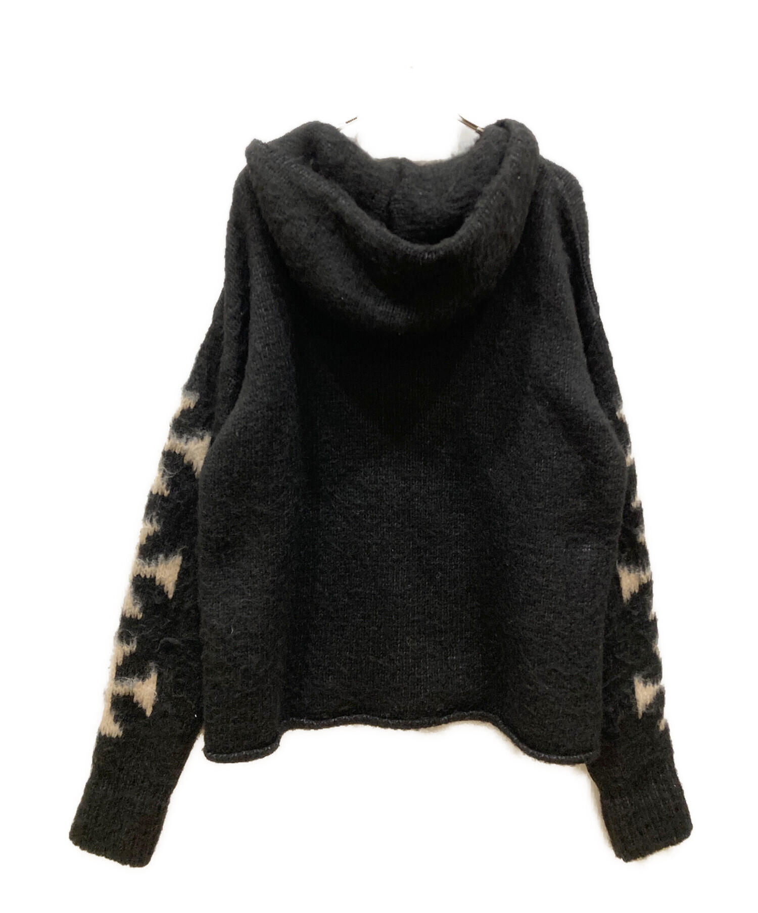 ASKYURSELF Brushed Cross Knit M クロス ニット 中古・古着通販】ASKYURSELF (アスクユアセルフ) BRUSHED CROSS ZIP