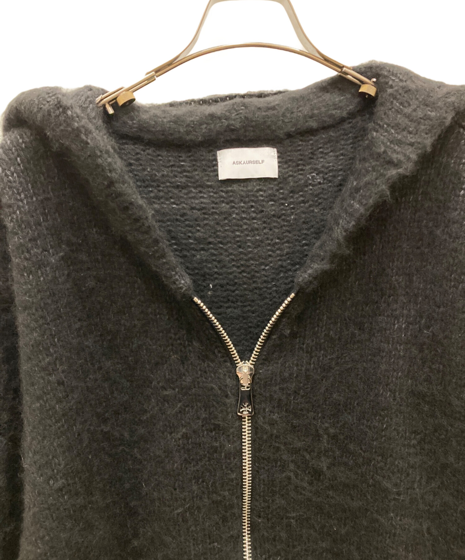 中古・古着通販】ASKYURSELF (アスクユアセルフ) BRUSHED CROSS ZIP