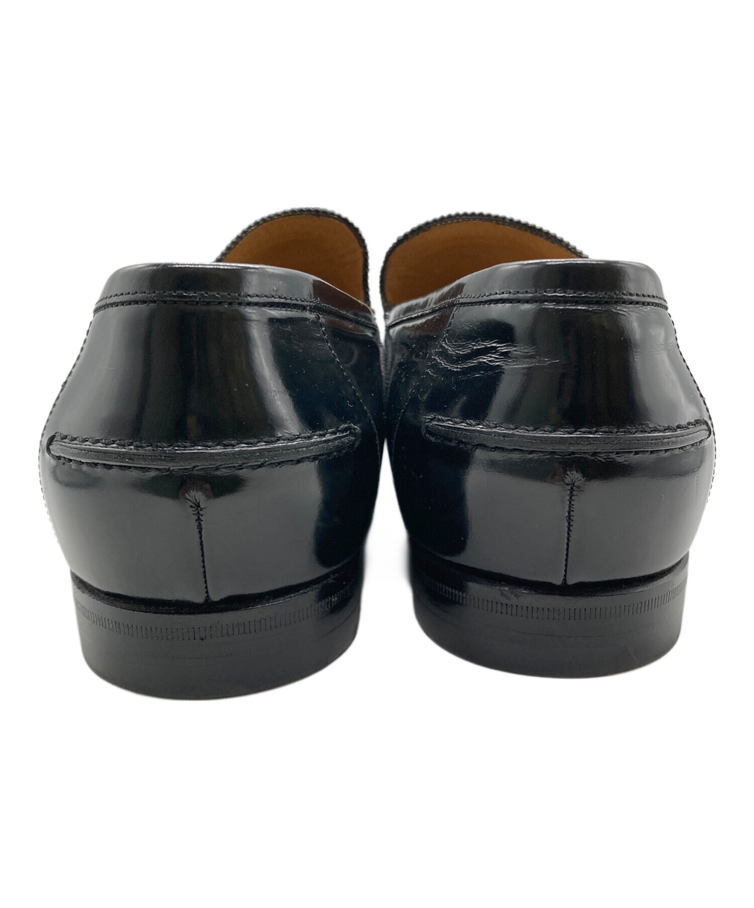 中古・古着通販】GUCCI (グッチ) クロコリザードローファー ブラック