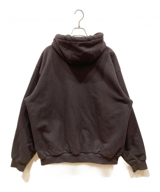 90s カーハート　ジップアップパーカー　裏サーマル　ダークネイビー　サイズL 中古・古着通販】CarHartt (カーハート) 裏サーマルジップパーカー