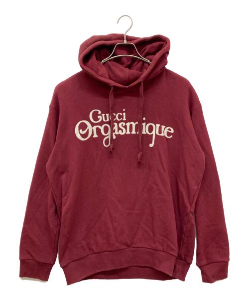 ★専用★GUCCI パーカー 中古・古着通販】GUCCI (グッチ) プリントパーカー レッド サイズ:M