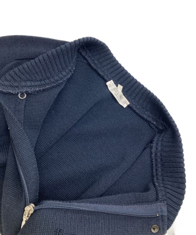 CELINE ネイビー スタジャン Mサイズ 中古・古着通販】CELINE (セリーヌ) スタジャン ネイビー サイズ:M