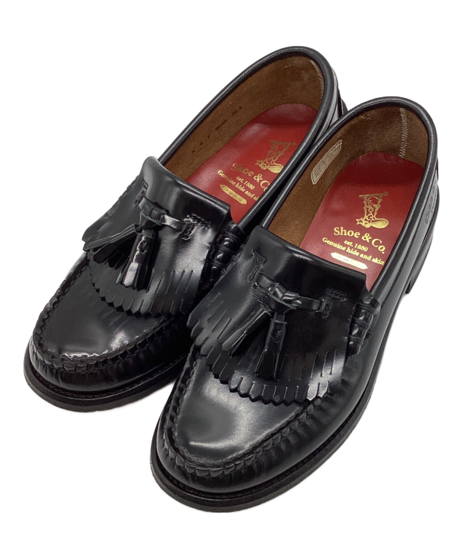 REGAL ブラックレザー ローファー タッセル付き 中古・古着通販】REGAL (リーガル) タッセルローファー ブラック