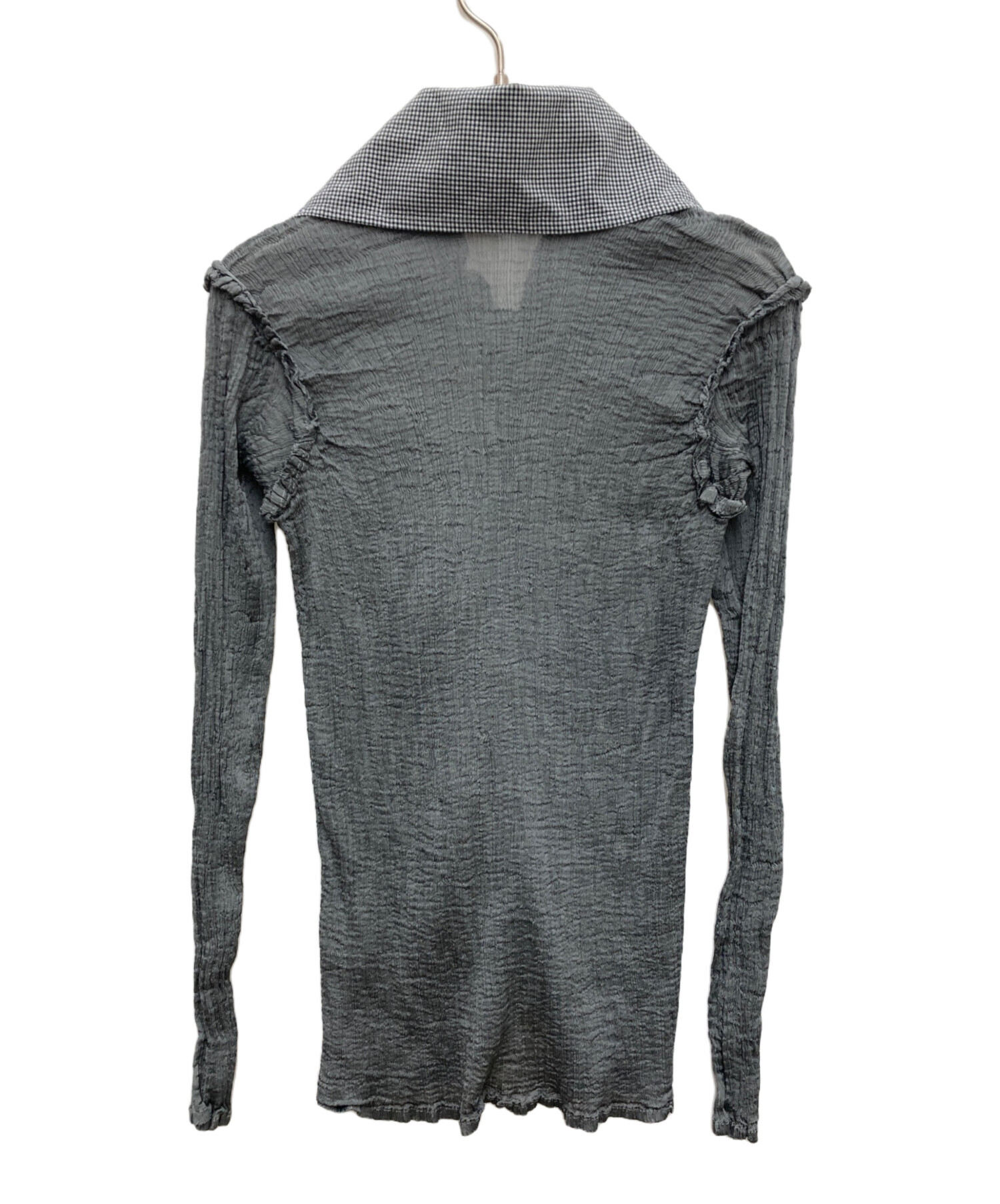 ISSEY MIYAKE グレー 長袖シャツ HOMME PLISSE 長袖カットソー