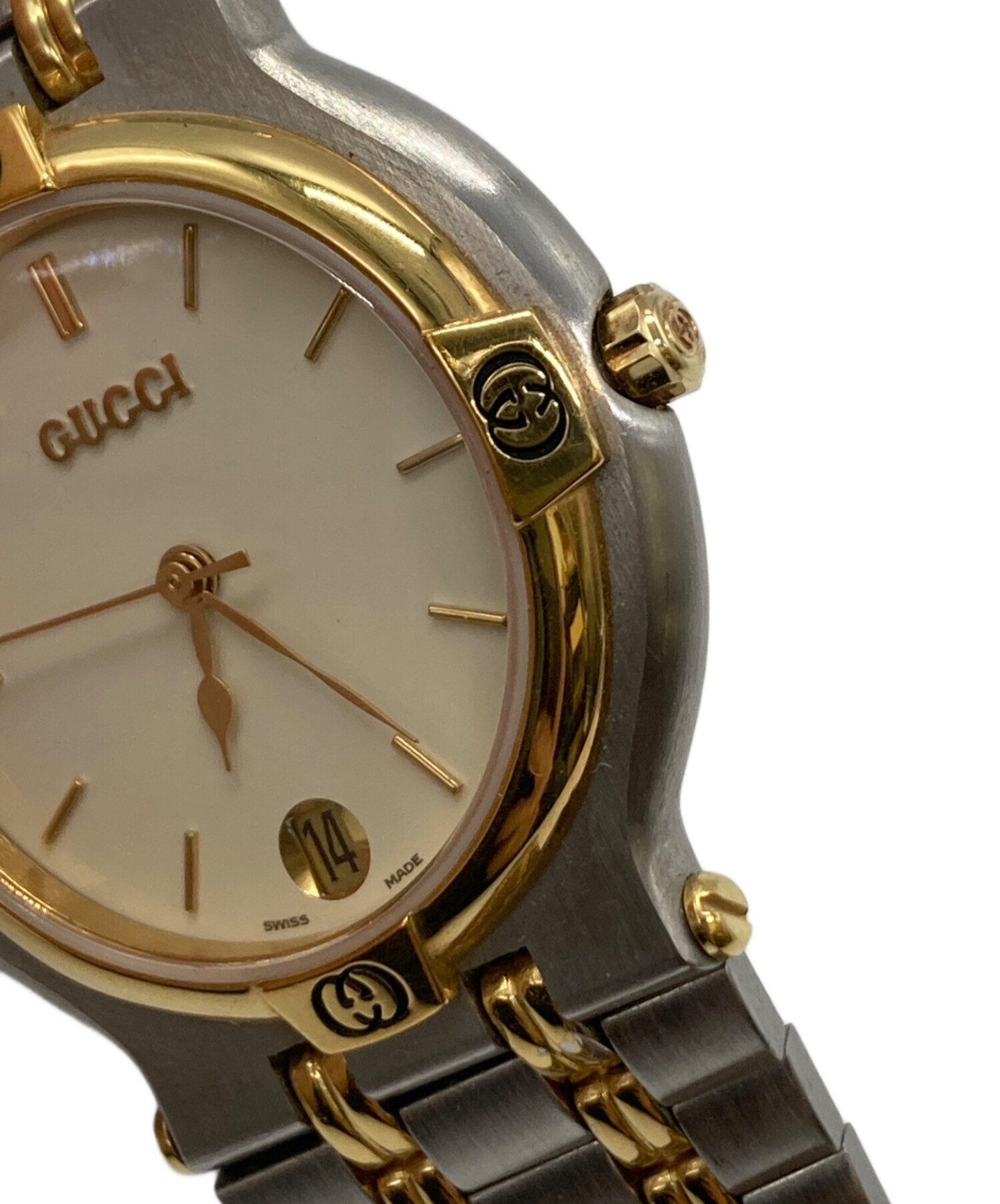 中古・古着通販】GUCCI (グッチ) 腕時計/9000M ホワイト｜ブランド