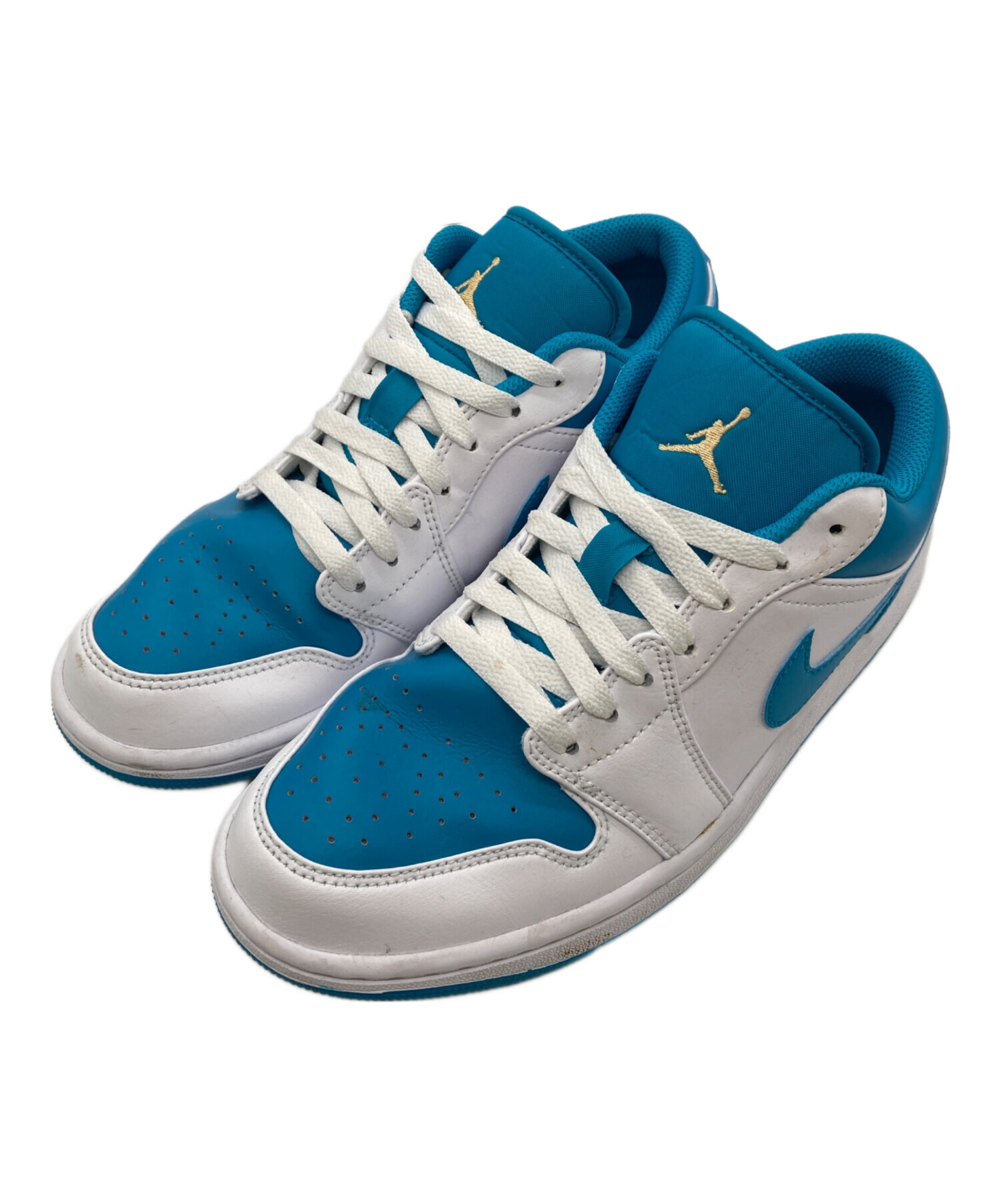 中古・古着通販】NIKE (ナイキ) AIR JORDAN 1 LOW AQUATONE ブルー 