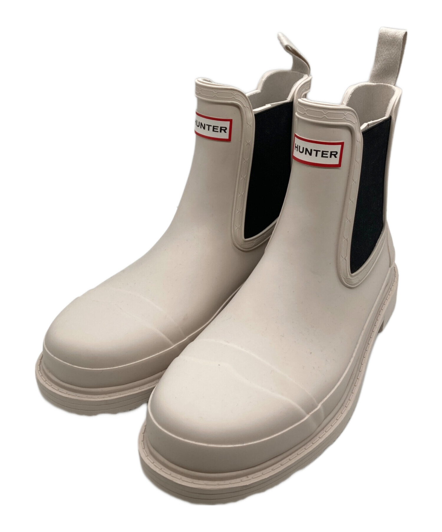 中古・古着通販】HUNTER (ハンター) レインブーツ ホワイト サイズ:24