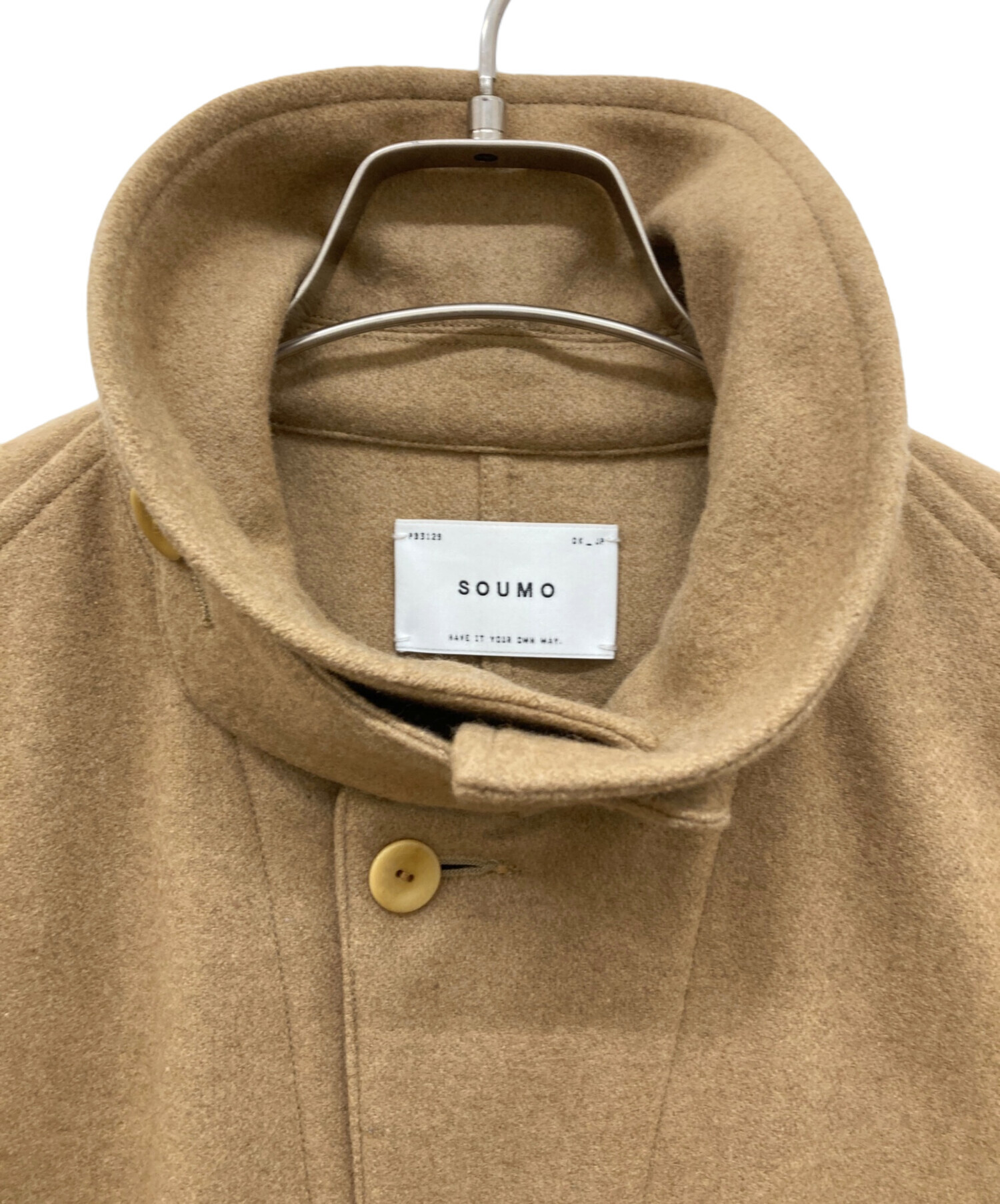 中古・古着通販】SOUMO (ソウモ) カシミヤ混ウールジャケット ブラウン