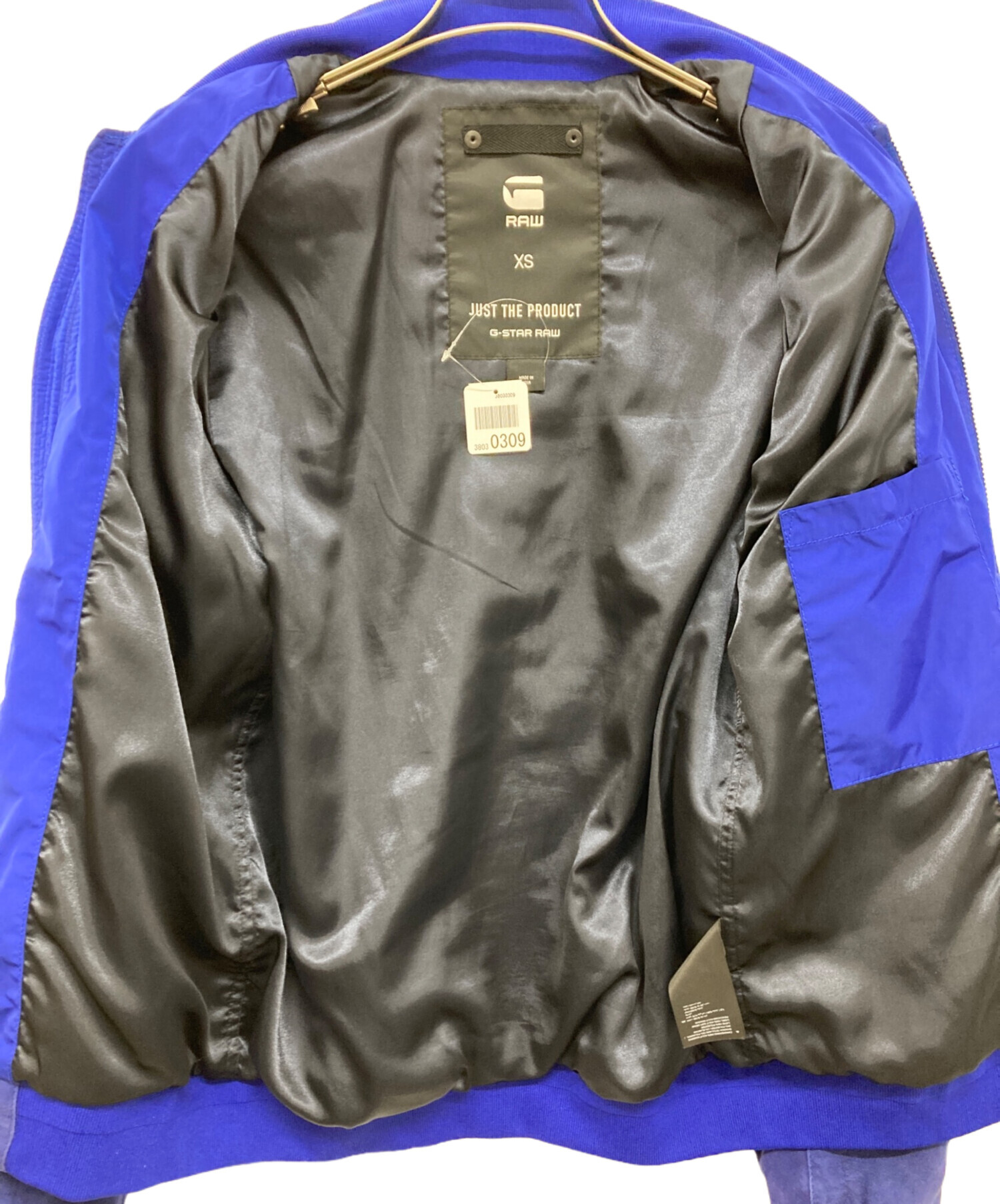 中古・古着通販】G-STAR RAW (ジースターロゥ) ラムレザーブルゾン 