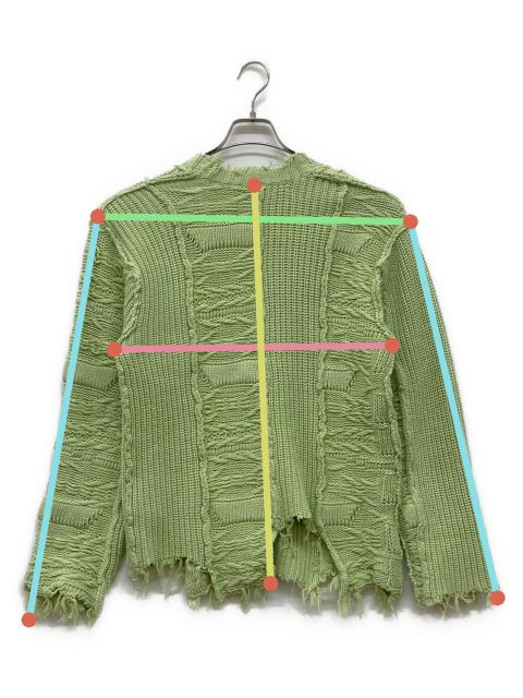 中古・古着通販】PERVERZE (パーバーズ) ダメージ加工ニット