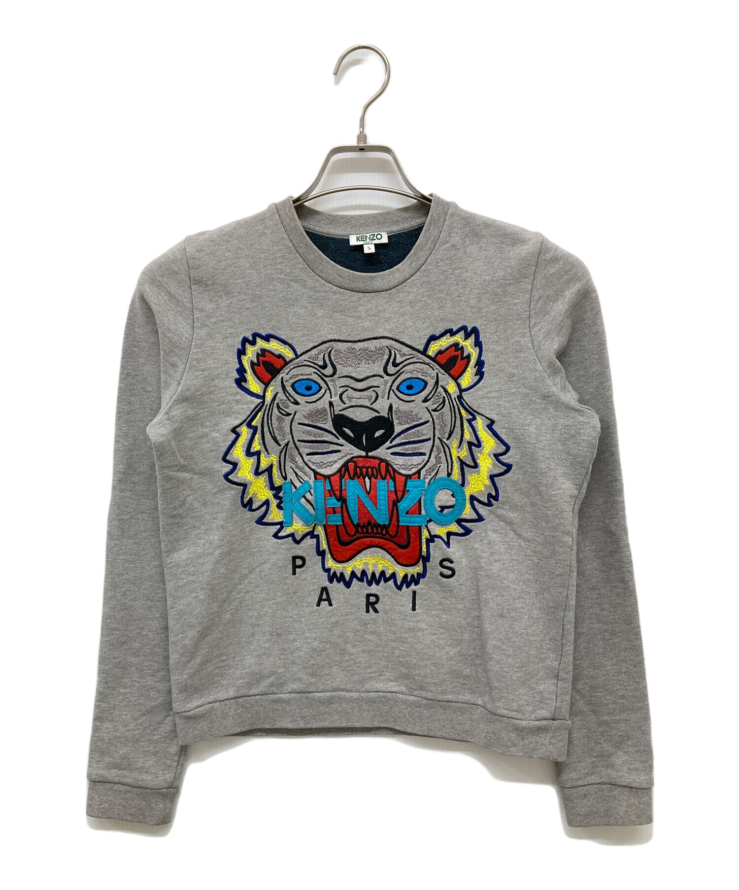 中古・古着通販】KENZO (ケンゾー) 刺繍スウェット グレー サイズ:s 