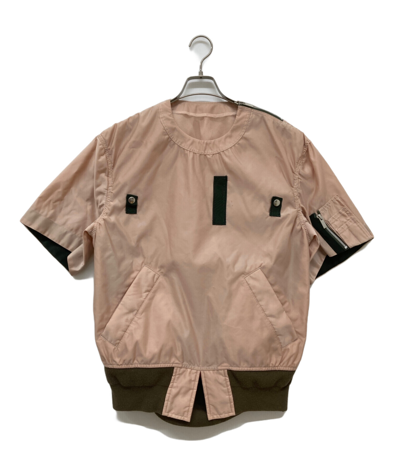 中古・古着通販】sacai (サカイ) ミリタリージャケット ピンク サイズ 