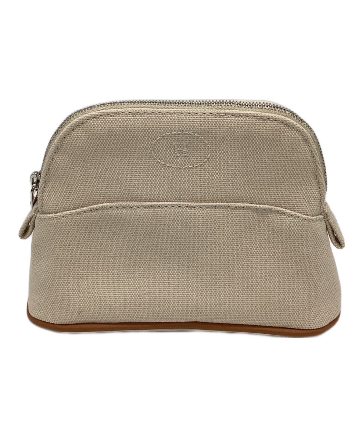 中古・古着通販】HERMES (エルメス) ミニボリードポーチ ベージュ 