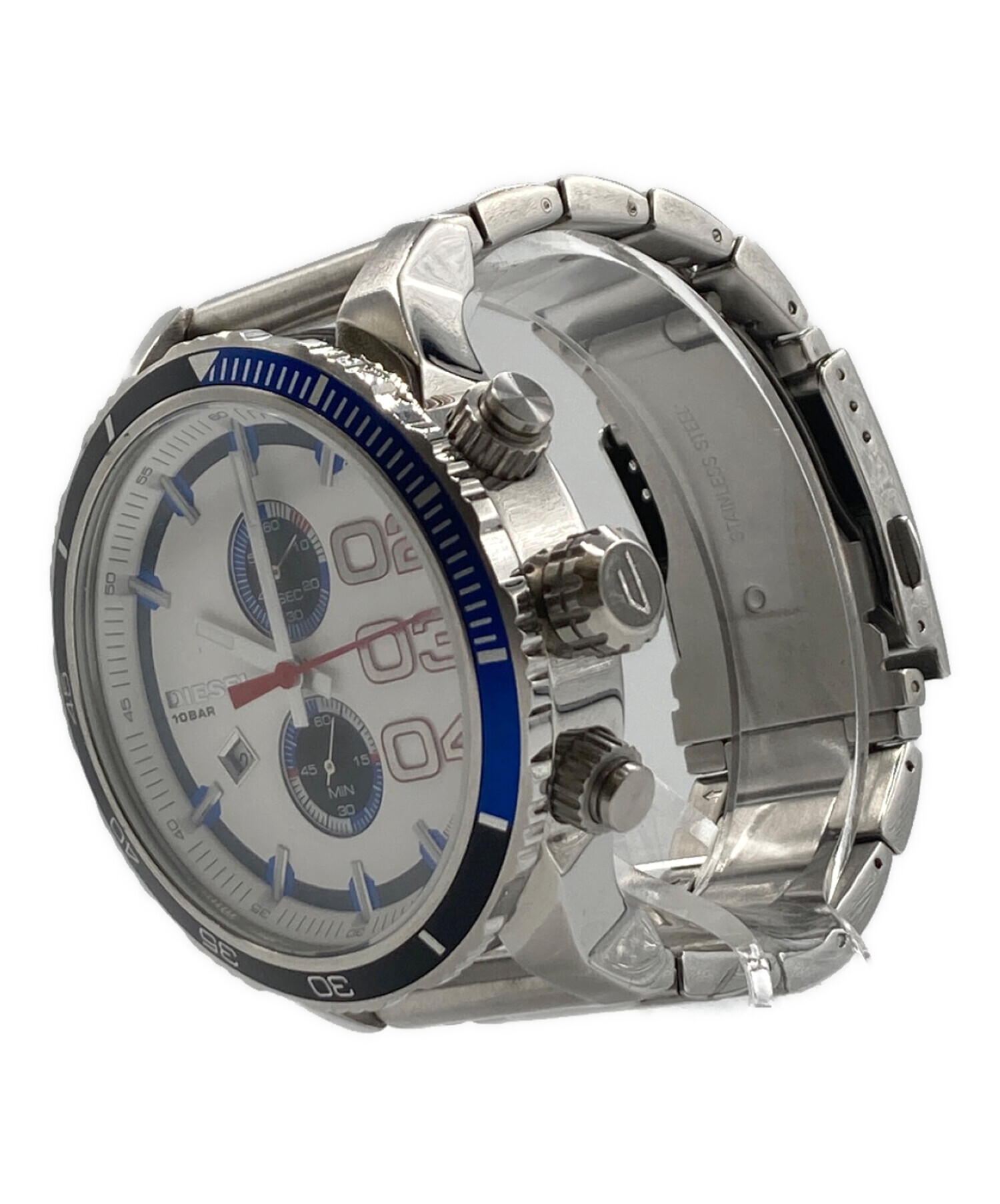 中古・古着通販】DIESEL (ディーゼル) クォーツ腕時計 シルバー