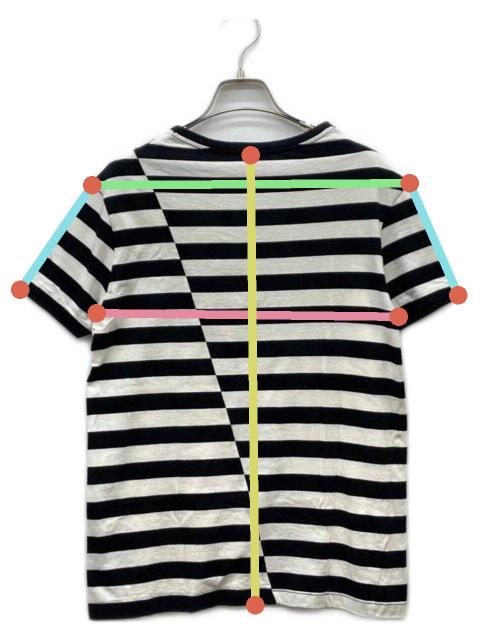 Saint Laurent paris ボーダー カットソー 中古・古着通販】Saint Laurent Paris (サンローランパリ) ボーダー