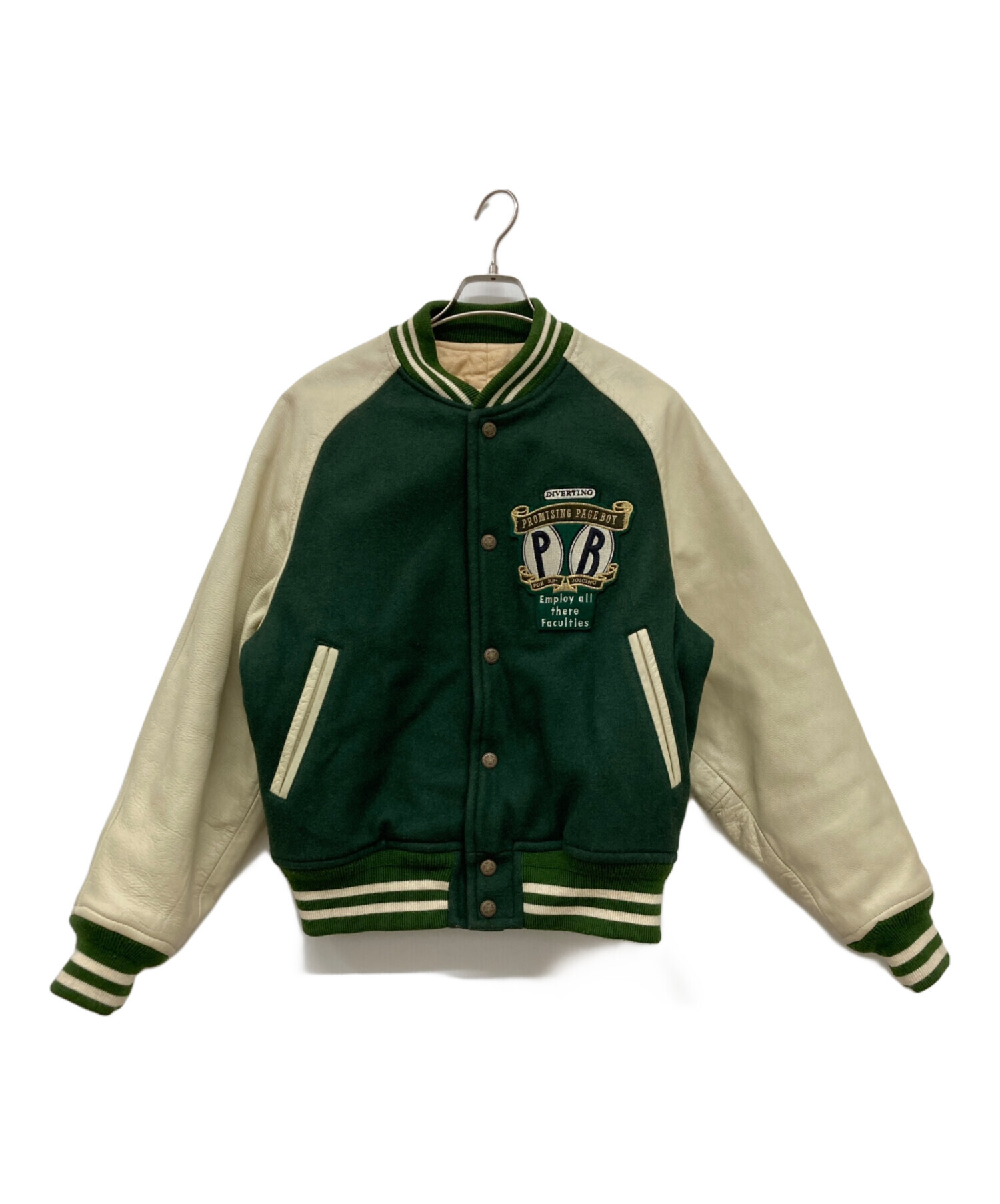 中古・古着通販】PAGEBOY (ページボーイ) スタジャン アイボリー