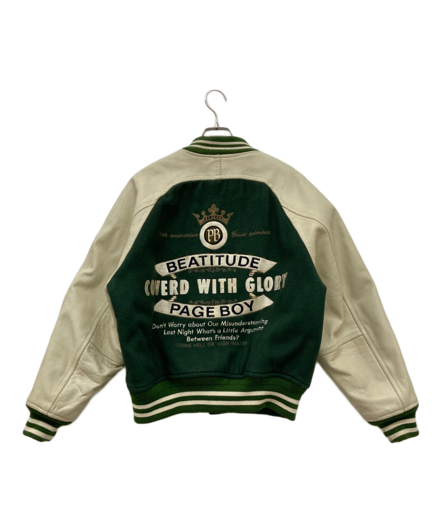 中古・古着通販】PAGEBOY (ページボーイ) スタジャン アイボリー