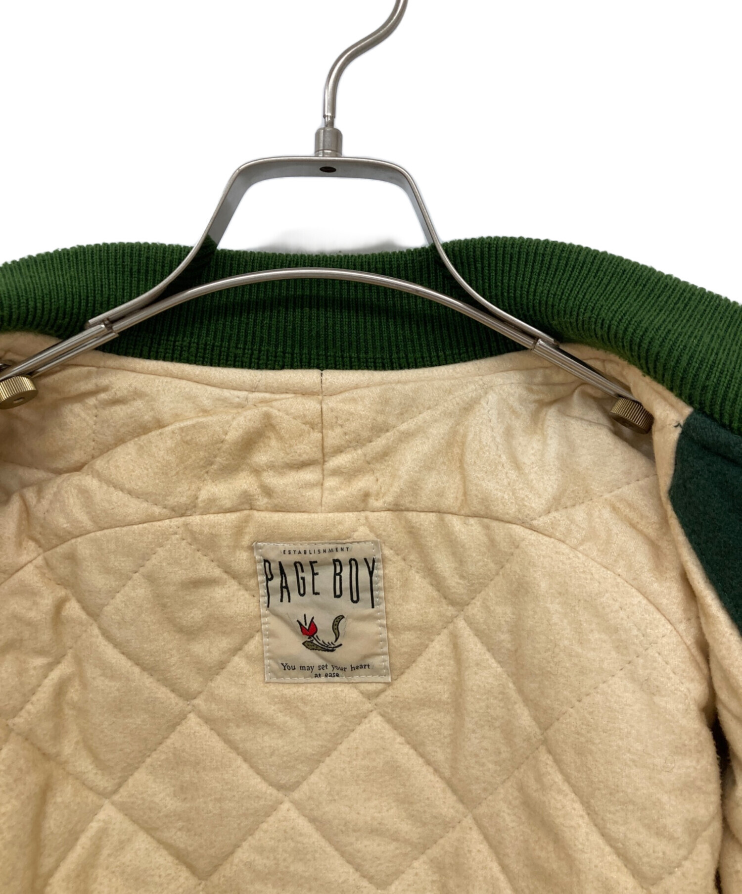 中古・古着通販】PAGEBOY (ページボーイ) スタジャン アイボリー