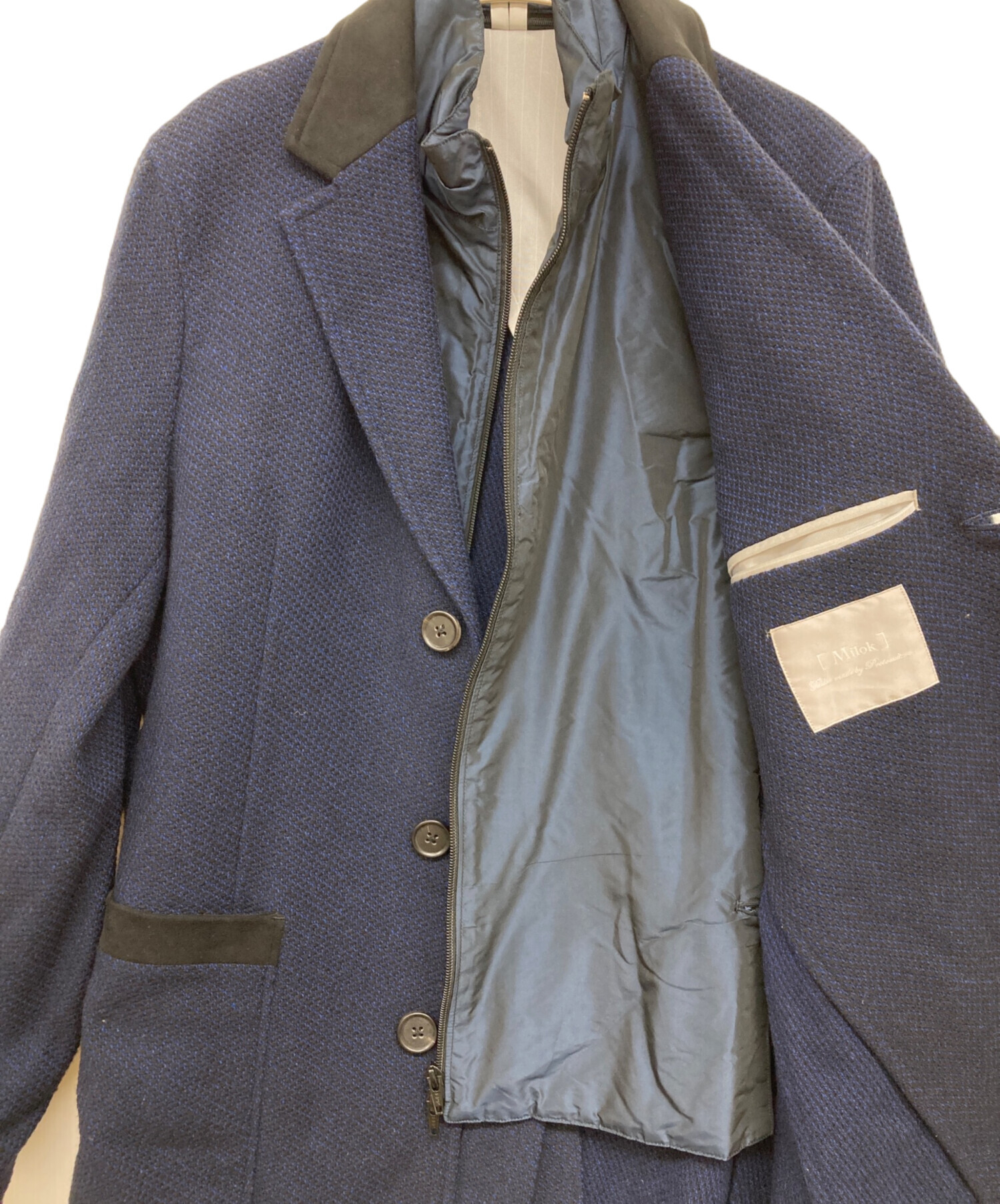 中古・古着通販】Milok (ミロック) ライナー付きチェスターコート 