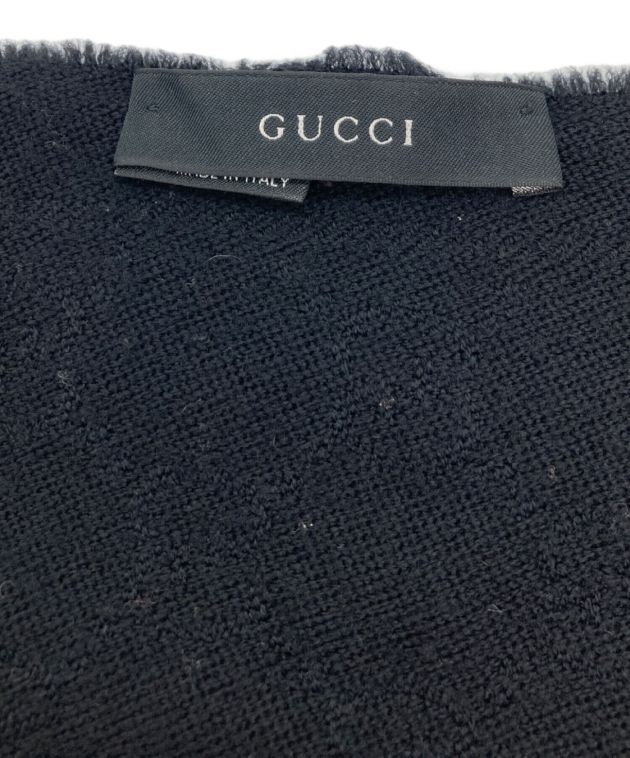 中古・古着通販】GUCCI (グッチ) GG柄マフラー/ウールマフラー/GGロゴ