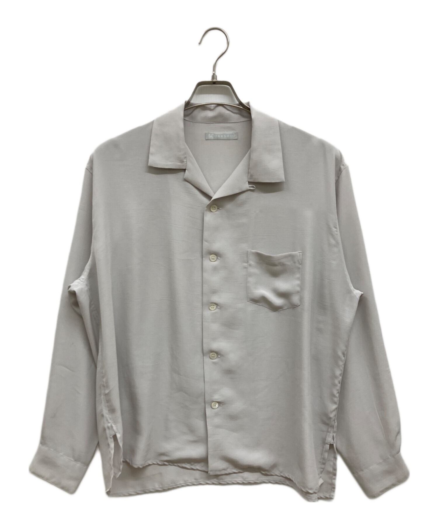 [売約済み]yohji yamamoto オープンカラー シャツ 22ss 中古・古着通販】WORK SHOP (ワークショップ) 80s・90s/オープンカラー