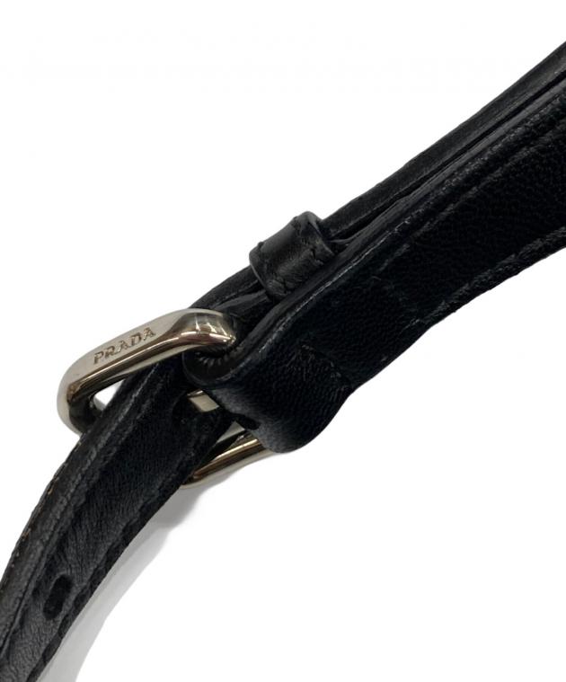 中古・古着通販】PRADA (プラダ) リボンギャザー2WAYバッグ