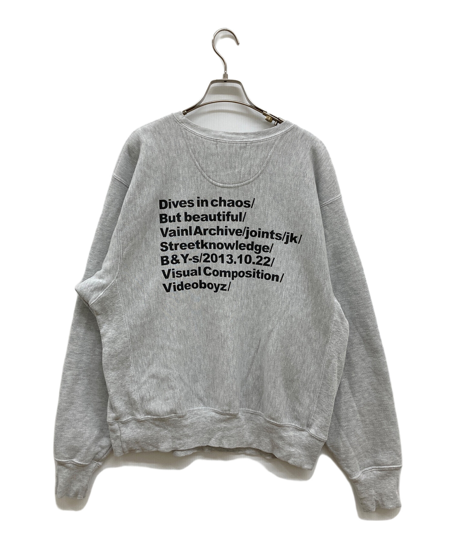 VAINL ARCHIVE ジップスウェット グレー VAINAL ARCHIVE(ヴァイナル