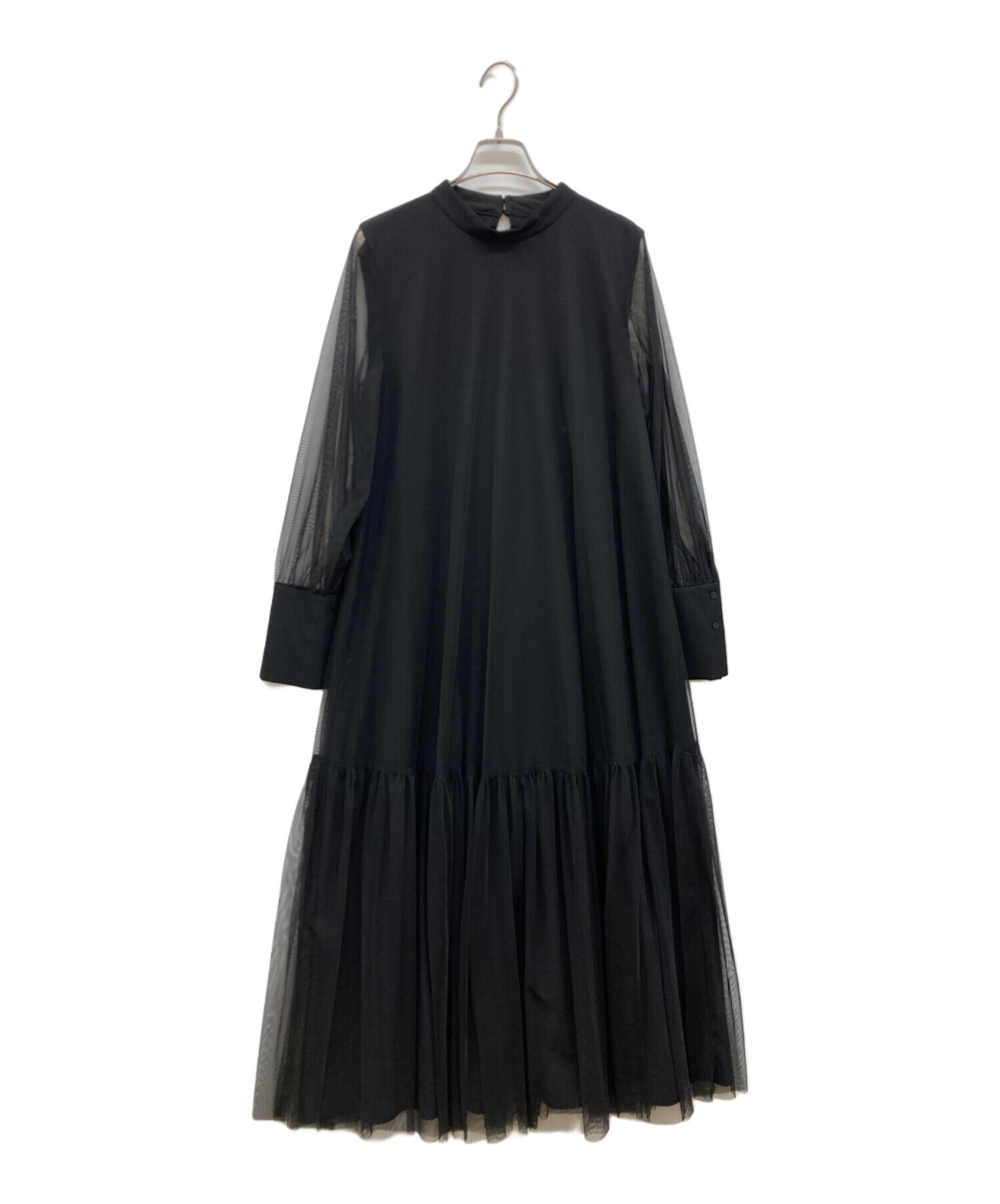 CAPRICIEUX LE'MAGE チュールハイネックワンピース Fサイズ CAPRICIEUX