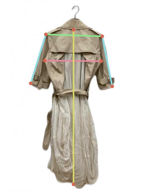 ジュンヤワタナベコムデギャルソン プリーツ切り替え トレンチコート 中古・古着通販】JUNYA WATANABE COMME des GARCONS ((ジュンヤ