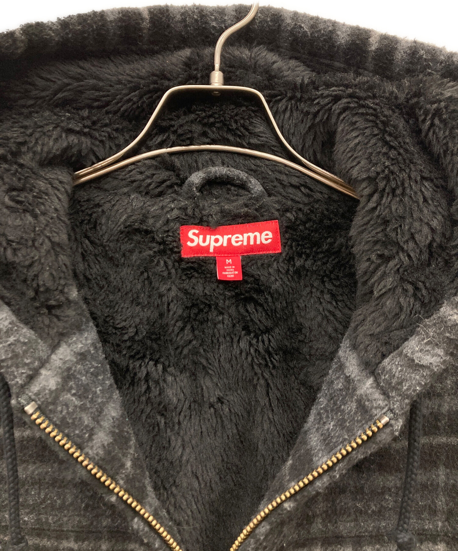 中古・古着通販】Supreme (シュプリーム) 23AW Plaid Wool Hooded Work