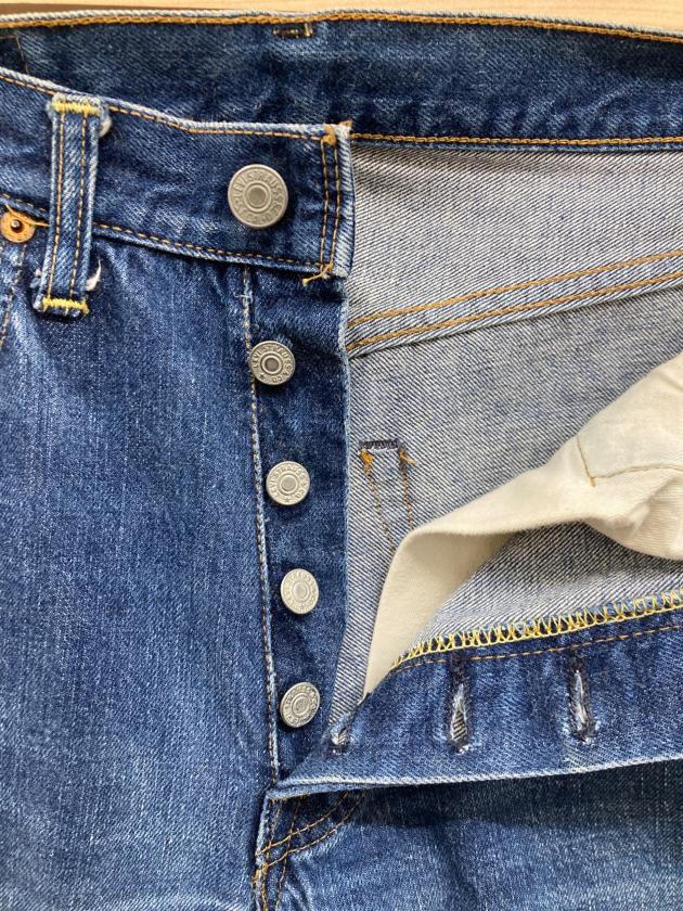 Levi's 501 66前期 初期型 スレーキスタンプ ボタン裏6 70s 70's Levi's 501 66前期 デニムパンツ ほぼDEAD 濃紺 スレキスタンプ