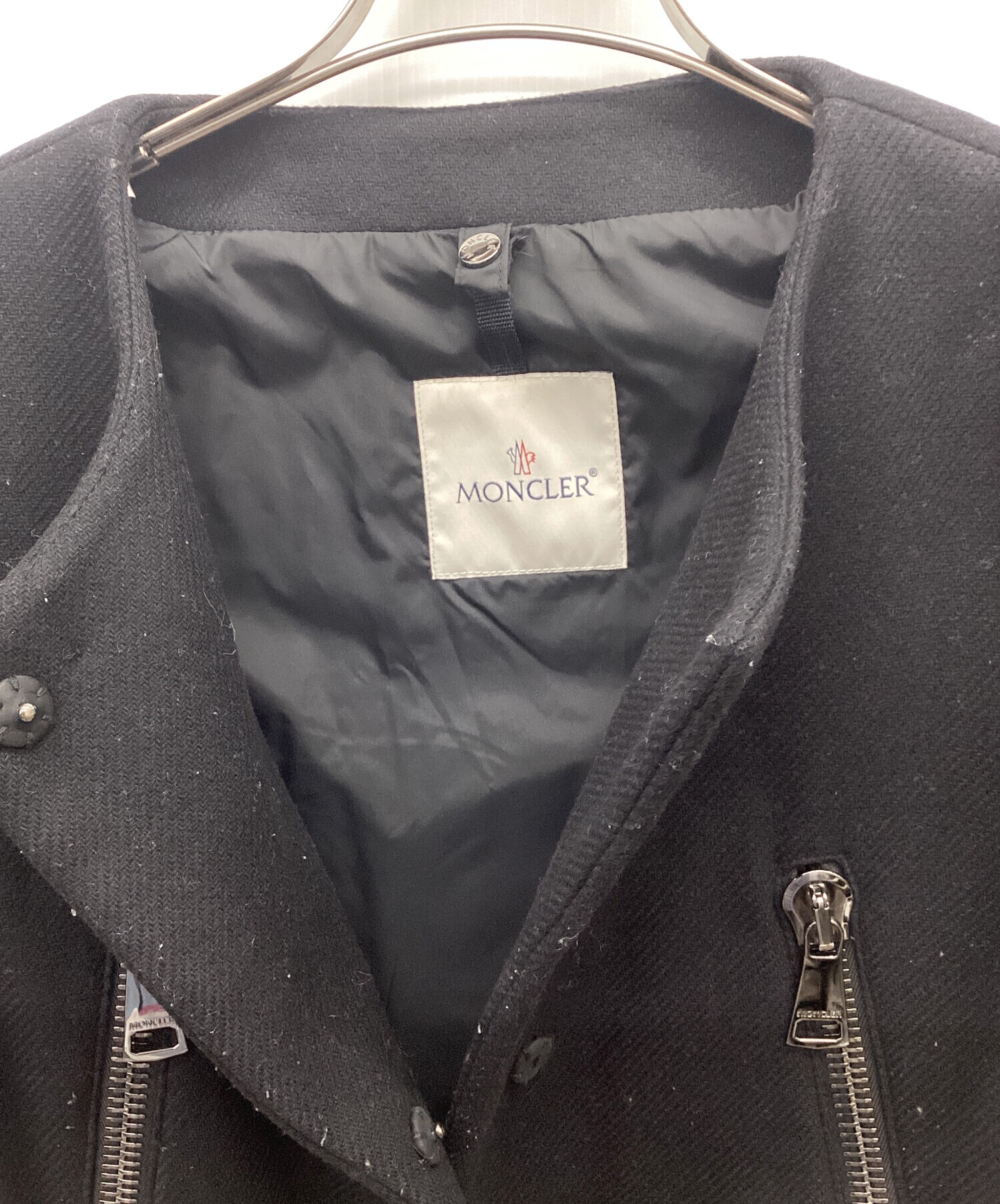 モンクレール　コート　ウール　PHEMIA 00サイズ 中古・古着通販】MONCLER (モンクレール) PHEMIA/フェミア/ノーカラー