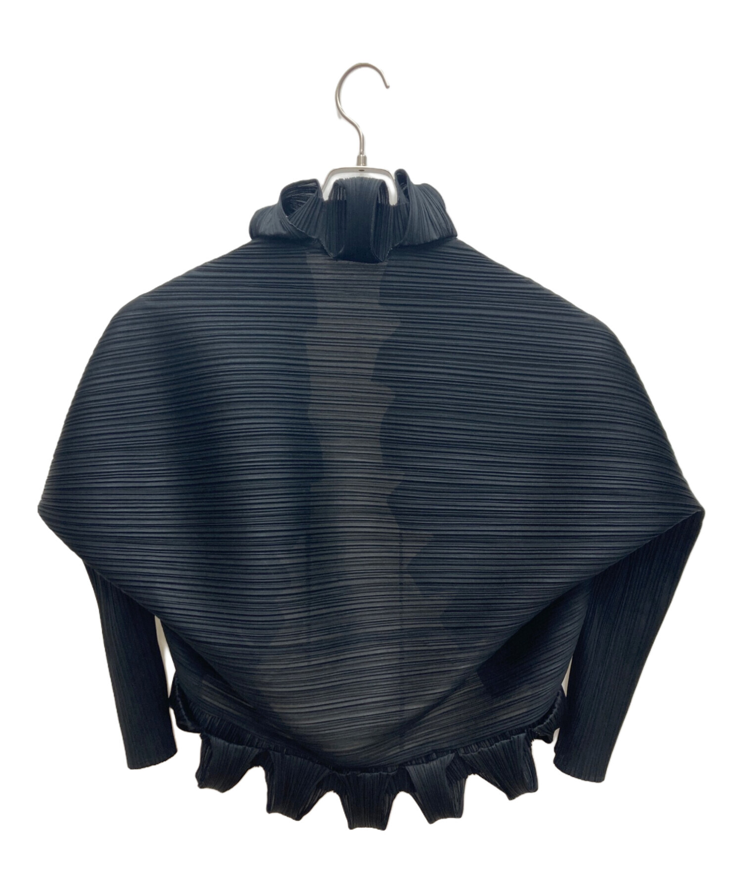 プリーツプリーズ　ボレロ　カーデガン　黒　グレー 中古・古着通販】PLEATS PLEASE (プリーツプリーズ) ロール加工