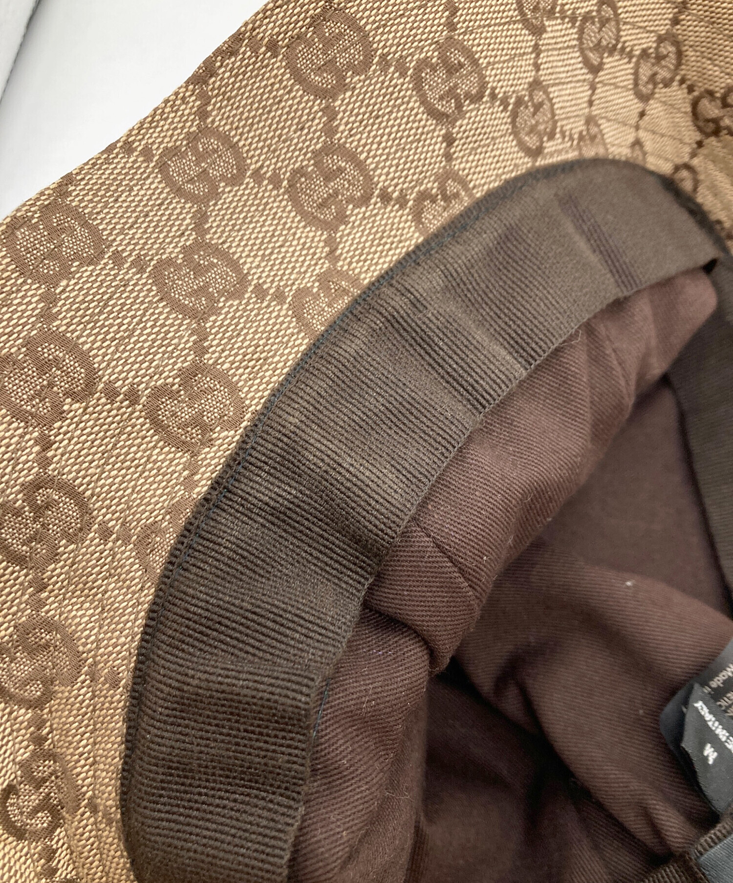 中古・古着通販】GUCCI (グッチ) GGキャンバス シェリーラインバケット