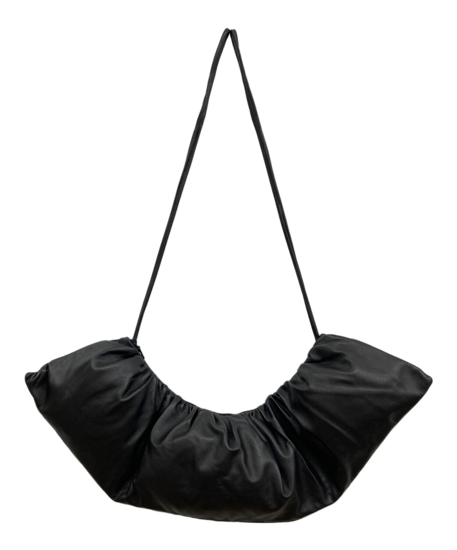 中古・古着通販】AMOMENTO (アモーメント) 24FW/LEATHER SHIRRING BAG