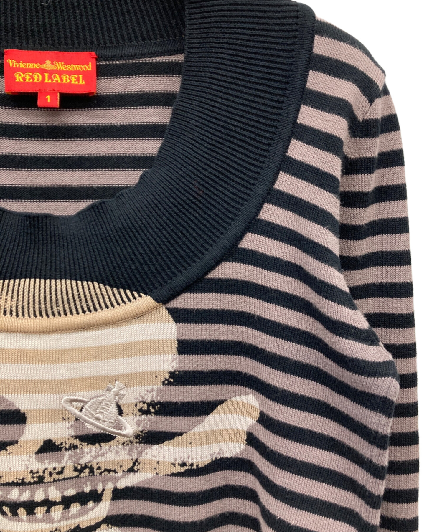 Vivienne Westwood RED LABEL ボーダー柄長袖Tシャツ 中古・古着通販】Vivienne Westwood RED LABEL (ヴィヴィアンウエスト